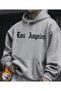 Unisex Women/Men Koldetaylilos Special Printed Colorful Oversized Hooded Cotton Sweatshirt