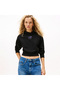 Tommy Jeans Crop Heart Slim Women's Black Sweatshirt - 2