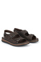 , Men's Genuine Leather Sandals 1611045Zs3 Brown - 2