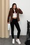 Women's Hooded Puffer Coat Range Rover Mom Jacket - 7