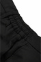 Men's Black Stretch Fabric Slim Fit Stylish Fabric Trousers with Elastic Waist & Drawstring 2600572 - 7