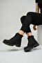 Women's Boots Black Thick Heeled - All Combinations Boots - 5