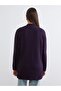 Lcw Modest Purple Half Turtleneck Women's Knitwear Tunic - 4
