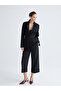 Alita City Lcw Vision Black Plain Standard & Regular Women's Blazer Jacket with a Difference - 3