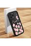 iPhone 15 Pro Max Compatible Black Silicone Tulip Pattern Lens Protection Shock Absorbing Flexible Case - 3