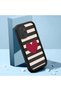Xiaomi Redmi Note 10 Pro Compatible Black Silicone Heart Pattern Lens Protection Shock Absorbing Flexible Case - 3