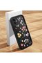 iPhone 12 Compatible Black Silicone Flower Pattern Lens Protection Shock Absorbing Flexible Case - 2