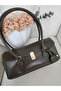 Women's Khaki Hand and Shoulder Bag Soft Faux Leather, High Quality Workmanship, Stylish Design - 7