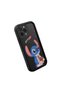 iPhone 14 Pro Max Compatible Black Silicone Stitch Pattern Lens Protection Shock Absorbing Flexible Case - 3