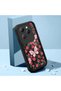 Infinix Hot 40/40 Pro Compatible Black Silicone Lens Protection Shock Absorption Flexible Case Floral Butterfly Pattern - 2
