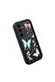 Samsung Galaxy S24 Fe Compatible Black Silicone Lens Protection Shock Absorbing Flexible Case Butterfly Pattern - 3
