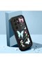 Samsung Galaxy S22 Ultra Compatible Black Silicone Lens Protection Shock Absorption Flexible Case Butterfly Pattern - 2