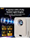 1080P Sealed Projector | 12000LM 300ANSI | WiFi6 BT5.0 | Android12 | Auto Focus | 250" Screen - 6