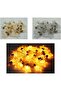 Star Shape LED String Lights, Warm White, 20 LED Bulbs, 5 Meter Length, Warm White, Button Control - 3