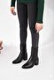 Genuine leather women's daily classic heeled long boots dc9921 - 2