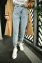 Snow Mom Washing New Generation Comfortable High Waist Cool Women's Jean Pants - 4