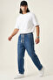Men's Relaxed Fit Baggy Jean Trousers 30074 - Navy Blue