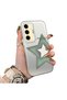 Samsung Galaxy S24 Fe Compatible Star Pattern Matte Glossy Surface Impact Protection Colorful Silver Case