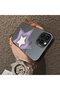 iPhone 16 Pro Max Compatible Star Pattern Matte Glossy Surface Impact Protection Colorful Silver Case - 3