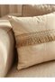 Natural Fringed Throw Pillow Cover 45X45 Hidden Zipper Organic Linen Fabric - 4