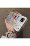 Realme C21 Compatible Matte Shiny Surface Impact Protection Colorful Silver Case Graffiti - 4
