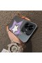 Realme C55 Compatible Star Pattern Matte Glossy Surface Impact Protection Colorful Silver Case - 3