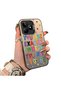 Realme C53 Compatible Matte Glossy Surface Impact Protection Colorful Silver Case Graffiti - 2