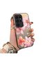 Samsung Galaxy S23 Ultra Compatible Floral Pattern Matte Glossy Surface Impact Protection Colorful Silver Case - 2