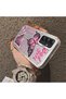 Samsung Galaxy A34 5g Compatible Colorful Silver Matte Glossy Surface Impact Protection Case with Butterfly Pattern - 3