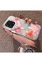Xiaomi Redmi 9C Compatible Flower Pattern Matte Glossy Surface Impact Protection Colorful Silver Case - 3