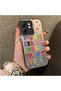 Infinix Hot 50I Compatible Matte Glossy Surface Impact Protection Colorful Silver Case Graffiti