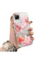 Realme C21 Compatible Flower Pattern Matte Glossy Surface Impact Protection Colorful Silver Case - 2