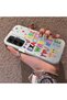 Samsung Galaxy A55 Compatible Matte Glossy Surface Impact Protection Colorful Silver Case Graffiti - 3