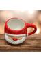 Santa claus embossed porcelain mug 350 ml - 3