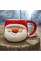 Santa claus embossed porcelain mug 350 ml