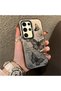 Samsung Galaxy S24 Ultra Compatible Colorful Silver Matte Glossy Surface Impact Protection Case Butterfly Pattern - 4