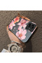Samsung Galaxy A06 Compatible Floral Pattern Matte Glossy Surface Impact Protection Colorful Silver Case - 4