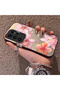 Samsung Galaxy S23 Ultra Compatible Floral Pattern Matte Glossy Surface Impact Protection Colorful Silver Case - 3