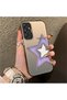Samsung Galaxy A24 Compatible Star Pattern Matte Glossy Surface Impact Protection Colorful Silver Case - 4
