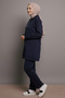 Zippered Double Suit N1011 Navy Blue - 4