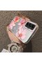 Samsung Galaxy A05S Compatible Floral Pattern Matte Glossy Surface Impact Protection Colorful Silver Case - 4