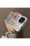 Graffiti for iPhone 15 Plus/14 Plus Compatible Matte Glossy Surface Impact Protection Colorful Silver Case - 4