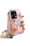 Xiaomi Poco M6 Pro 4g Compatible Floral Pattern Matte Glossy Surface Impact Protection Colorful Silver Case - 2