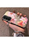 Samsung Galaxy A55 Compatible Floral Pattern Matte Glossy Surface Impact Protection Colorful Silver Case - 3