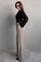 Khaki High Waist Pleated Belted Wide Leg Women's Pants Mg2615 - 5