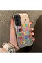 Samsung Galaxy A55 Compatible Matte Glossy Surface Impact Protection Colorful Silver Case Graffiti