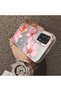 Samsung Galaxy A52 Compatible Flower Pattern Matte Glossy Surface Impact Protection Colorful Silver Case - 4