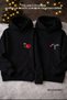 You Me Valentine's Day Gift February 14 Black Hooded Sweatshirt Hoodie