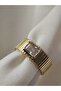 Steel Ring with Gold Stone Detail Xuping Quality Original Stainless - 3