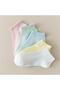 5-Piece Colorful Cotton Women's Booties Socks (5 Pairs) - 3